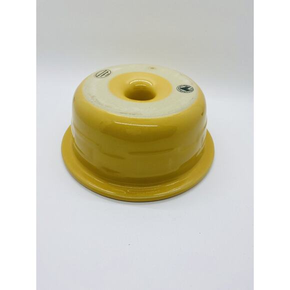 Longaberger BUTTERNUT Pottery FLUTED BUNDT CAKE PAN Single Server - Picture 6 of 8